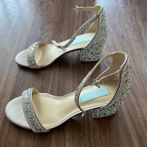 Betsey Johnson Champagne Heels